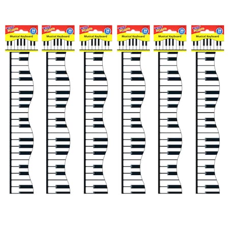 Trend Enterprises Musical Keyboard Terrific Trimmers, 39 Feet/Pack, PK6 T92348
